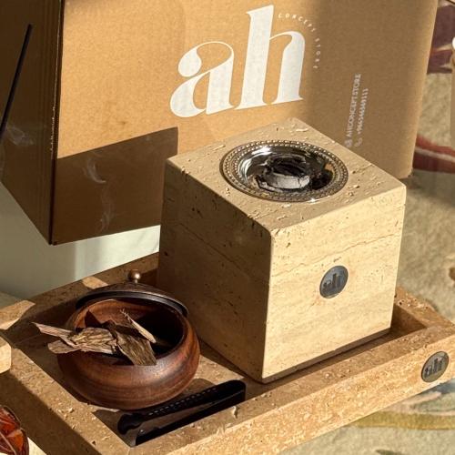 Wooden dish for incense