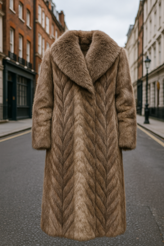 Natural mink fur