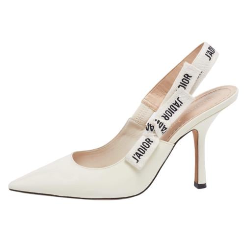 ديور كعب عالي ابيض فخم