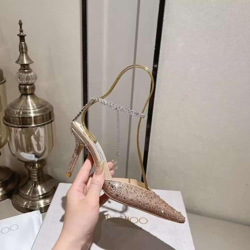 جيمي تشو كعب عالي 'سايدا' بزينة كريستال