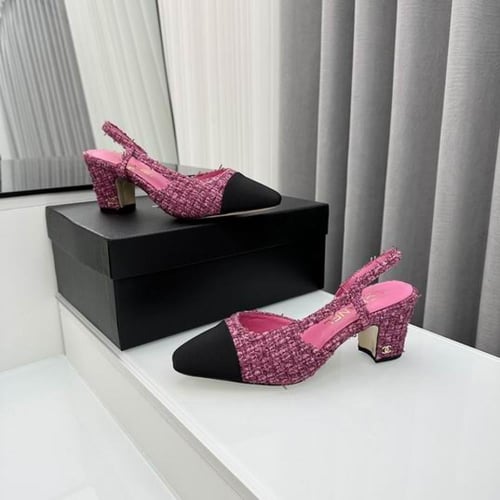 تشانيل كعب عالي فوشي