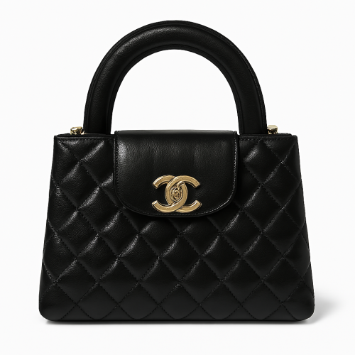 شنطة شانيل جلد أسود عصرية