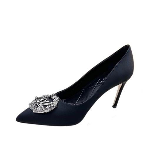 لويس فيتون كعب عالي أسود كلاسيك