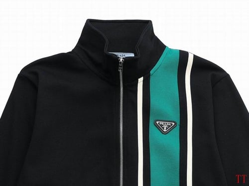 جاكيت برادا اسود و اخضر