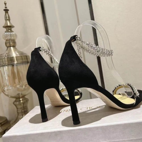 جيمي تشو كعب عالي أسود راقي