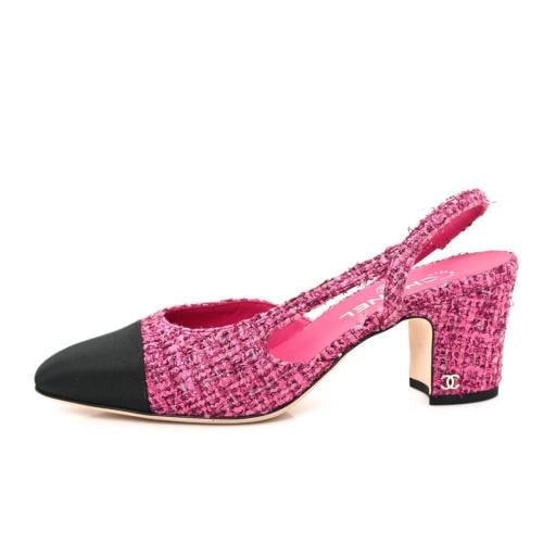 تشانيل كعب عالي فوشي