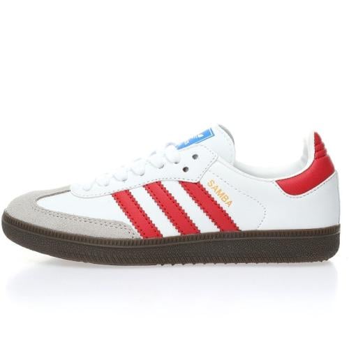 اديداس سامبا ابيض واحمر