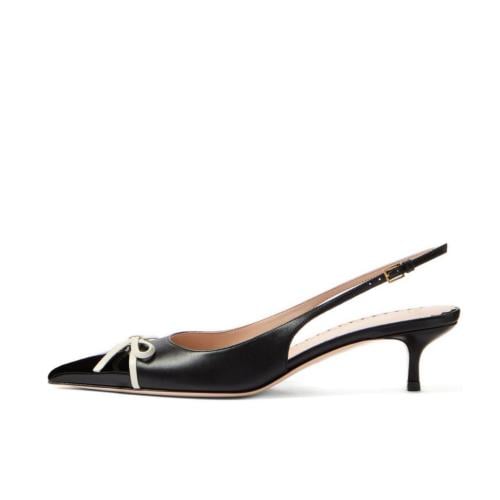 فالينتينو كعب عالي أسود عصري