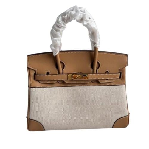 شنطة ايرميز بني و بيج انيقة