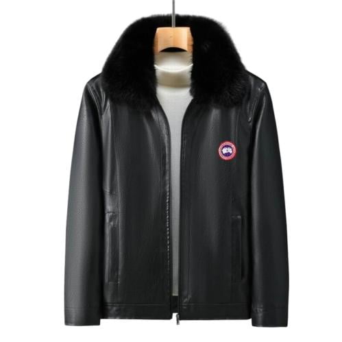 جاكيت كندا غوس جلد أسود