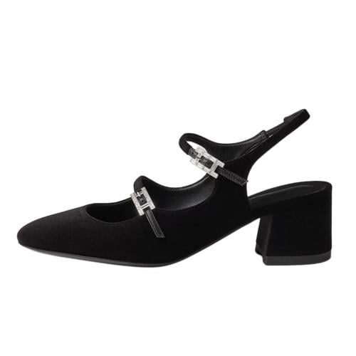 ايرميز كعب عالي أسود فاخر