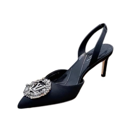 لويس فيتون كعب عالي أسود عصري