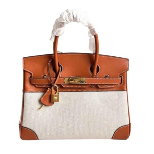 شنطة ايرميز بني و بيج