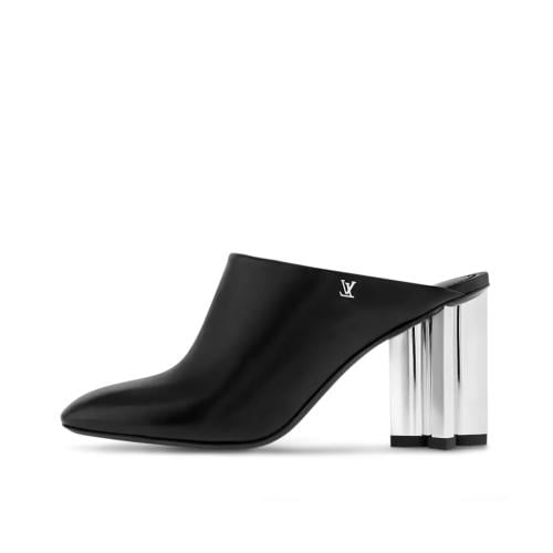 لويس فيتون كعب عالي أسود و سيلڤر