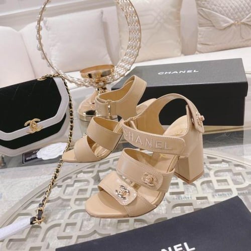 تشانيل كعب عالي بيج فخم