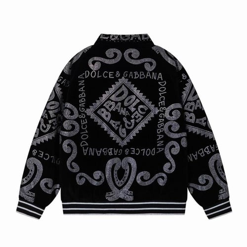 جاكيت دي اند جي اسود بنمط رائع