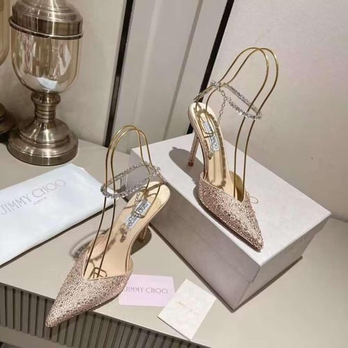 جيمي تشو كعب عالي 'سايدا' بزينة كريستال