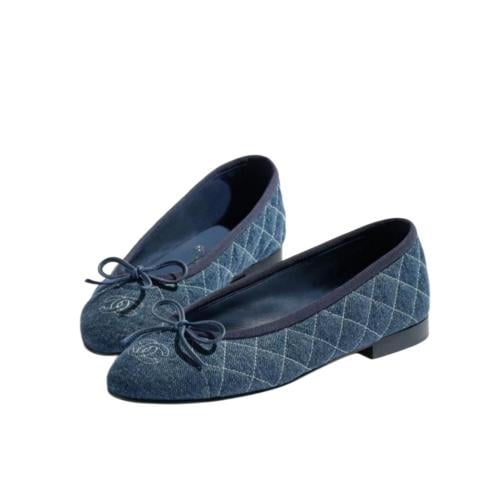 فلات شانيل ازرق جينز