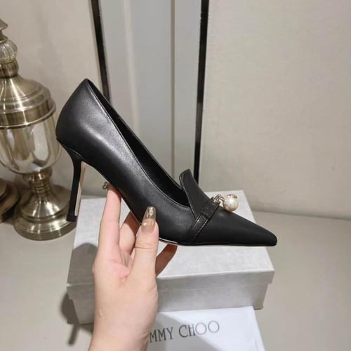 جيمي تشو كعب عالي أسود فاخر