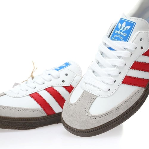 اديداس سامبا ابيض واحمر