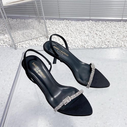 سان لوران كعب عالي اسود راقي