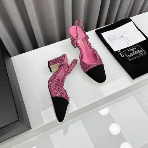 تشانيل كعب عالي فوشي