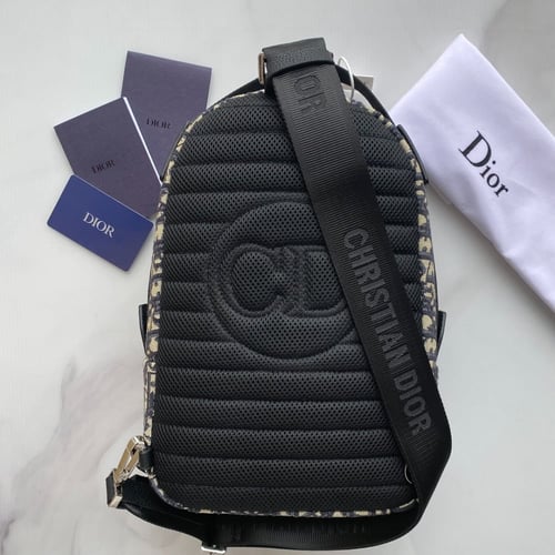 حقيبة ظهر ديور اسود بيج