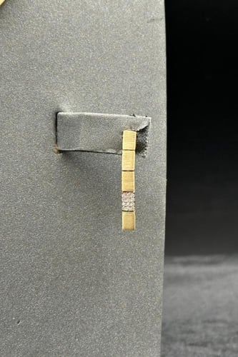 طقم ذهب تصميم الماس عيار 18 وزن 26.5 جرام