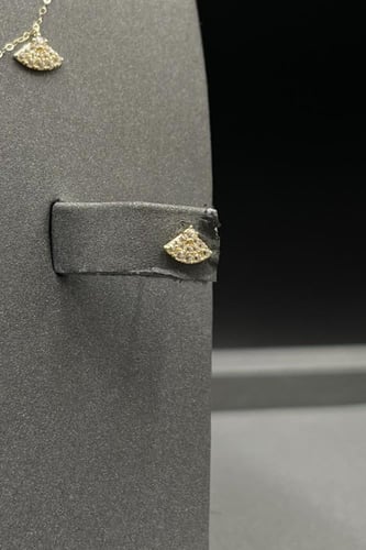 طقم جواهر ذهب تصميم الماس