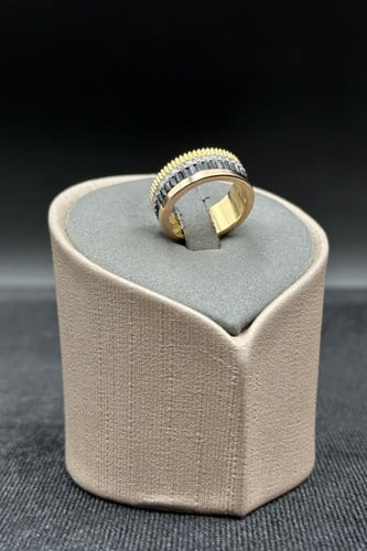 دبلة ذهب تصميم الماس عيار 18 وزن من 5.2 الى 7.2 جر...