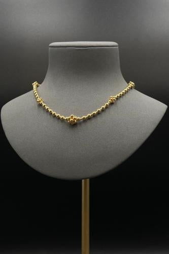 عقد ذهب عيار 21 فخم بتصميم كور وزن وزن من 8.4 الى...