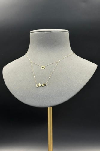 عقد تايجر دورين ذهب عيار 18 تصميم الماس وزن من 1.4...