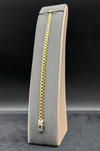 اسوارة جنزير ( حجم صغير ) ذهب تصميم الماس عيار 18...