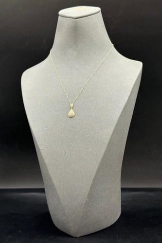 عقد دمعتين ذهب تصميم الماس عيار 18 وزن من 0.7 الى...