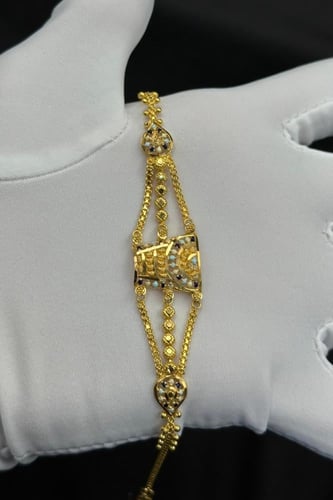 اسوارة ذهب تصميم هندي عيار 21 وزن 8.6 جرام