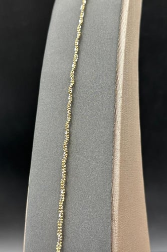 عقد مع اسوارة ذهب صافي ايطالي عيار 18 وزن 9.9 جرام