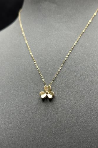 سلسلة ذهب عيار 18 زهرة بتصميم الماس وزن من 1.5 الى...