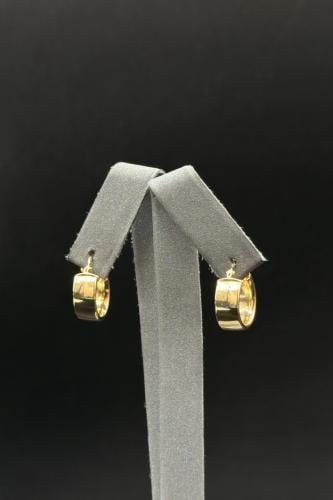 حلق دائري ذهب صافي ايطالي عيار 18 وزن 2.1 جرام