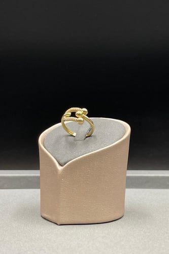 خاتم كور ذهب تصميم الماس