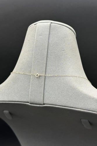 سلسلة ذهب عيار 18 تصميم الماس وزن 0.5 جرام