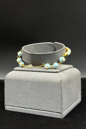 اسوارة ذهب تصميم هندي عيار 21 وزن 10.9 جرام