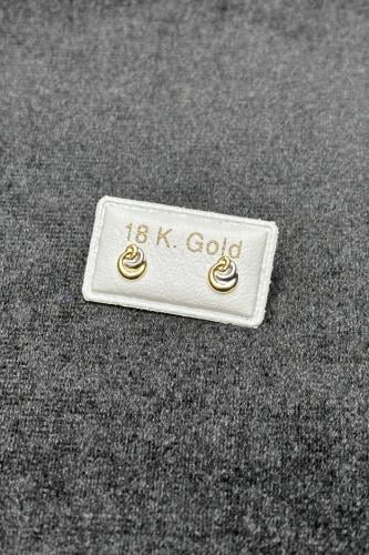 حلق طبي ذهب صافي عيار 18 وزن 0.3 جرام
