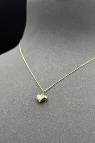 عقد قلب ذهب صافي ايطالي عيار 18 وزن من 0.9 الى 1 ج...