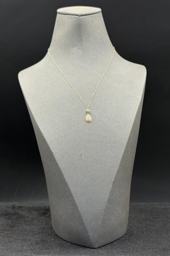 سلسال ذهب عيار 18 دمعة تصميم الماس وزن من 0.7 الى...