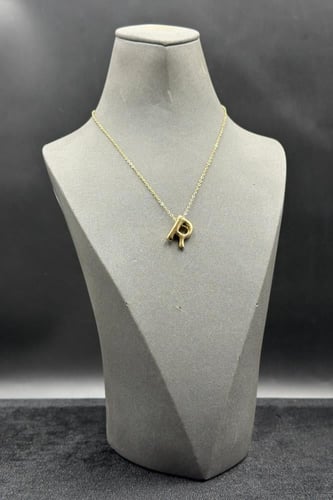 عقد حرف R ذهب صافي ايطالي عيار 18 وزن من 1.2 الى 1...