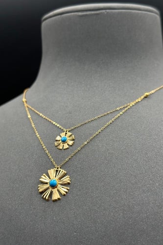 سلسال ذهب عيار ٢١ رموش دورين وزن من 2 الى 2.1 جرام