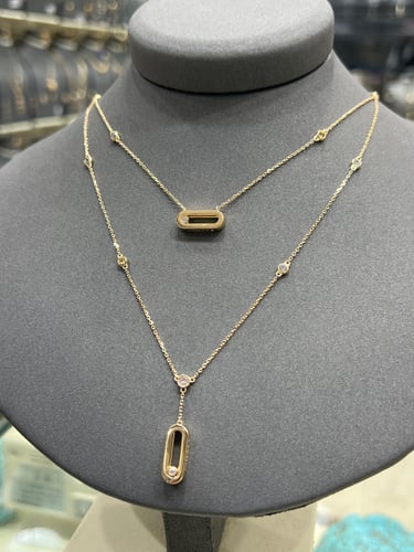 عقد تشوكر ذهب تصميم ألماس دورين