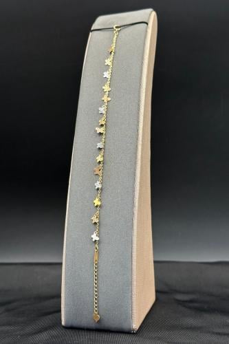 اسوارة فراشة ذهب صافي عيار 18 وزن 2.5 جرام