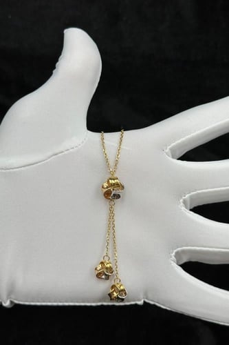 سلسال ذهب طويل عيار 18 أناقة الامتداد وزن 6.1 جرام