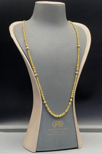 شال ذهب عيار 21 بتصميم كور ذهب هندي وزن 33.4 جرام